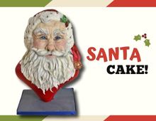 Santa bust cake